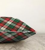 - Sonil-K-3079-Gorsel3 - Realhomes  Yeşil Kırmızı Beyaz Ekose Desenli Dekoratif Raşel Kadife Yastık Kırlent Kılıfı Realhomes