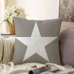 - Sonil-K-308-Gorsel1 - Realhomes Modern Yıldız Desen Dijital Baskılı Dekoratif Raşel Kadife Yastık Kırlent Kılı Realhomes
