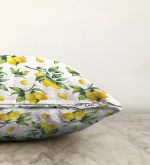 - Sonil-K-3099-Gorsel3 - Realhomes  Beyaz Zeminde Limon Desenli 3D Dekoratif Raşel Kadife Yastık Kırlent Kılıfı Realhomes