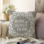 - Sonil-K-310-Gorsel1 - Realhomes Home Sweet Home Dijital Baskılı Dekoratif Raşel Kadife Yastık Kırlent Kılıfı Realhomes