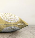 Home Sweet Home Dijital Baskılı Dekoratif Raşel Kadife Yastık Kırlent Kılıfı Realhomes