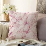 - Sonil-K-3123-Gorsel1 - Realhomes  Modern Mermer Görünümlü Dijital Baskılı Raşel Kadife Yastık Kırlent Kılıfı Realhomes