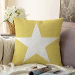 - Sonil-K-314-Gorsel1 - Realhomes Modern Yıldız Desen Dijital Baskılı Dekoratif Raşel Kadife Yastık Kırlent Kılıfı Realhomes