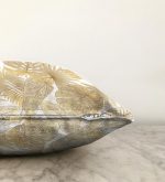 - Sonil-K-3156-Gorsel3 - Realhomes  Vizon Renk Amazon Yaprakları Temalı Modern Raşel Kadife Yastık Kırlent Kılıfı Realhomes