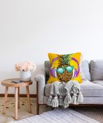 - Sonil-K-3168-Gorsel2 - Realhomes  Summer Ananas Tasarımlı Dekoratif Raşel Kadife Yastık Kırlent Kılıfı Realhomes