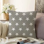 - Sonil-K-317-Gorsel1 - Realhomes Yıldız Desenli Dijital Baskılı Dekoratif Raşel Kadife Yastık Kırlent Kılıfı Realhomes