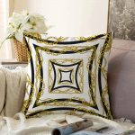 - Sonil-K-3172-Gorsel1 - Realhomes Realhomes Geometrik Zeminli Özel Tasarım Raşel Kadife Yastık Kırlent Kılıfı Realhomes