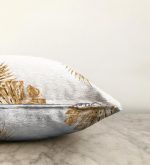 - Sonil-K-3187-Gorsel3 - Realhomes  3D Altın Renkte Yapraklar Temalı Modern Raşel Kadife Yastık Kırlent Kılıfı Realhomes