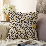 - Sonil-K-3190-Gorsel1 - Realhomes  Zebra Desenli Altın Detaylı Modern Raşel Kadife Yastık Kırlent Kılıfı Realhomes