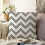 - Sonil-K-320-Gorsel1 - Realhomes  Zİgzag Desenli Dijital Baskılı Dekoratif Raşel Kadife Yastık Kırlent Kılıfı Realhomes