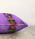 - Sonil-K-3206-Gorsel3 - Realhomes  Mor Zeminde Ananas Desenli Modern Raşel Kadife Yastık Kırlent Kılıfı Realhomes