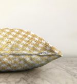 Geometrik Sanat Altın Detaylı Özel Tasarım Modern Raşel Kadife Yastık Kırlent Kılıfı Realhomes