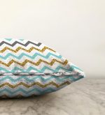 - Sonil-K-3235-Gorsel3 - Realhomes  Mavi Gri Gold Zigzag Desenli Özel Tasarımlı Raşel Kadife Yastık Kırlent Kılıfı Realhomes