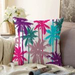 Realhomes Özel Seri Dijital Baskılı Modern Raşel Kadife Yastık Kırlent Kılıfı Realhomes