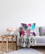 Realhomes Özel Seri Dijital Baskılı Modern Raşel Kadife Yastık Kırlent Kılıfı Realhomes