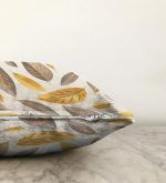 Renkli Sonbahar Yaprakları Özel Tasarımlı Modern Raşel Kadife Yastık Kırlent Kılıfı Realhomes