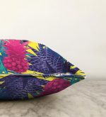 Sarı Zeminde Tropikal Orman Tasarımlı Modern Raşel Kadife Yastık Kırlent Kılıfı Realhomes