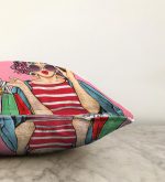 - Sonil-K-3289-Gorsel3 - Realhomes  Pembe Zeminli Popart Desenli Dekoratif Raşel Kadife Yastık Kırlent Kılıfı Realhomes