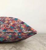 Etnik Geometrik Desenli Özel Tasarım Raşel Kadife Yastık Kırlent Kılıfı Realhomes