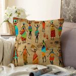 - Sonil-K-3321-Gorsel1 - Realhomes Realhomes Afrika Etnik Desenli Dijital Baskılı Modern Raşel Kadife Yastık Kırlent Kılıfı Realhomes