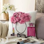 Coco Shopping Tasarımlı Dijital Baskılı Raşel Kadife Yastık Kırlent Kılıfı Realhomes