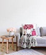 Coco Shopping Tasarımlı Dijital Baskılı Raşel Kadife Yastık Kırlent Kılıfı Realhomes