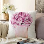 - Sonil-K-3354-Gorsel1 - Realhomes  Coco Parfüm Tasarımlı Dijital Baskılı Modern Raşel Kadife Yastık Kırlent Kılıfı Realhomes