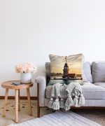 - Sonil-K-336-Gorsel2 - Realhomes  Kız Kulesi Dijital Baskılı Dekoratif Raşel Kadife Yastık Kırlent Kılıfı Realhomes