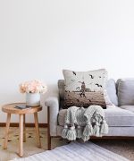 Kız Kulesi Dijital Baskılı Dekoratif Raşel Kadife Yastık Kırlent Kılıfı Realhomes