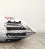 - Sonil-K-3371-Gorsel3 - Realhomes  Gül Kitap ve Kahve Tasarımlı Dijital Baskılı Raşel Kadife Yastık Kırlent Kılıfı Realhomes