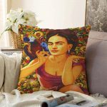 Mutluluk Çiçekleri Vintage Tasarımlı Dijital Baskılı Raşel Kadife Yastık Kırlent Kılıfı Realhomes