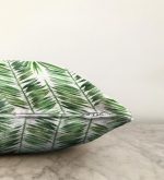 Suluboya Lif Yapraklar Desenli Özel Tasarım Raşel Kadife Yastık Kırlent Kılıfı Realhomes