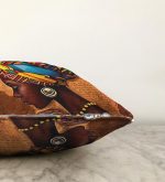 African Woman Çizimli Dijital Baskılı Modern Raşel Kadife Yastık Kırlent Kılıfı Realhomes
