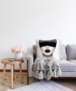 Realhomes Fashion Women Tasarımlı Dijital Baskılı Raşel Kadife Yastık Kırlent Kılıfı Realhomes