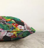 Amazon Papağan Temalı Dijital Baskılı Raşel Kadife Kırlent Kılıfı Realhomes