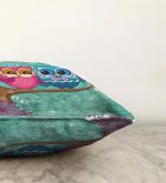 - Sonil-K-3559-Gorsel3 - Realhomes  Ağaçta Sevimli Baykuşlar Modern Tasarım Dijital Baskılı Raşel Kadife Yastık Kırlent Kılıfı Realhomes