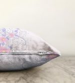 Realhomes Pembe Çiçekler Dijital Baskılı Modern Raşel Kadife Yastık Kırlent Kılıfı Realhomes