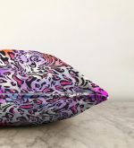 Realhomes Renkli Leopar Desenli Dijital Baskılı Modern Raşel Kadife Yastık Kırlent Kılıfı Realhomes