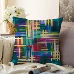 Realhomes Özel Tasarım Dijital Baskılı Modern Raşel Kadife Yastık Kırlent Kılıfı Realhomes