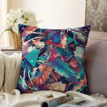 Realhomes Özel Tasarım Dijital Baskılı Modern Raşel Kadife Yastık Kırlent Kılıfı Realhomes