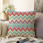 Modern Ebru Desen Dijital Baskılı Dekoratif Raşel Kadife Yastık Kırlent Kılıfı Realhomes