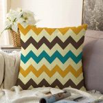 - Sonil-K-414-Gorsel1 - Realhomes  Modern Zigzag Desen Dijital Baskılı Dekoratif Raşel Kadife Yastık Kırlent Kılıfı Realhomes