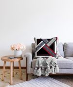 Modern Sanat Tasarımlı Dijital Baskılı Raşel Kadife Yastık Kırlent Kılıfı Realhomes