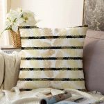 Modern Sanat Tasarımlı Dijital Baskılı Raşel Kadife Yastık Kırlent Kılıfı Realhomes