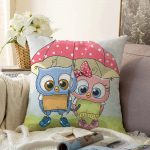 Sevimli Kediler Dijital Baskılı Dekoratif Raşel Kadife Yastık Kırlent Kılıfı Realhomes