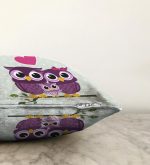 - Sonil-K-425-Gorsel3 - Realhomes Baykuş Desenli Dijital Baskılı Dekoratif Raşel Kadife Yastık Kırlent Kılıfı Realhomes