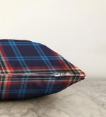 Modern Tasarımlı Ekose Geometrik Dijital Baskılı Raşel Kadife Yastık Kırlent Kılıfı Realhomes