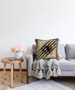 Modern Desenli Özel Tasarım Dijital Baskılı Raşel Kadife Yastık Kırlent Kılıfı Realhomes