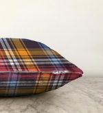 - Sonil-K-4268-Gorsel3 - Realhomes  Renkli Ekose Desenli Özel Tasarım Raşel Kadife Yastık Kırlent Kılıfı Realhomes