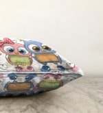 Sevimli Kediler Dijital Baskılı Dekoratif Raşel Kadife Yastık Kırlent Kılıfı Realhomes